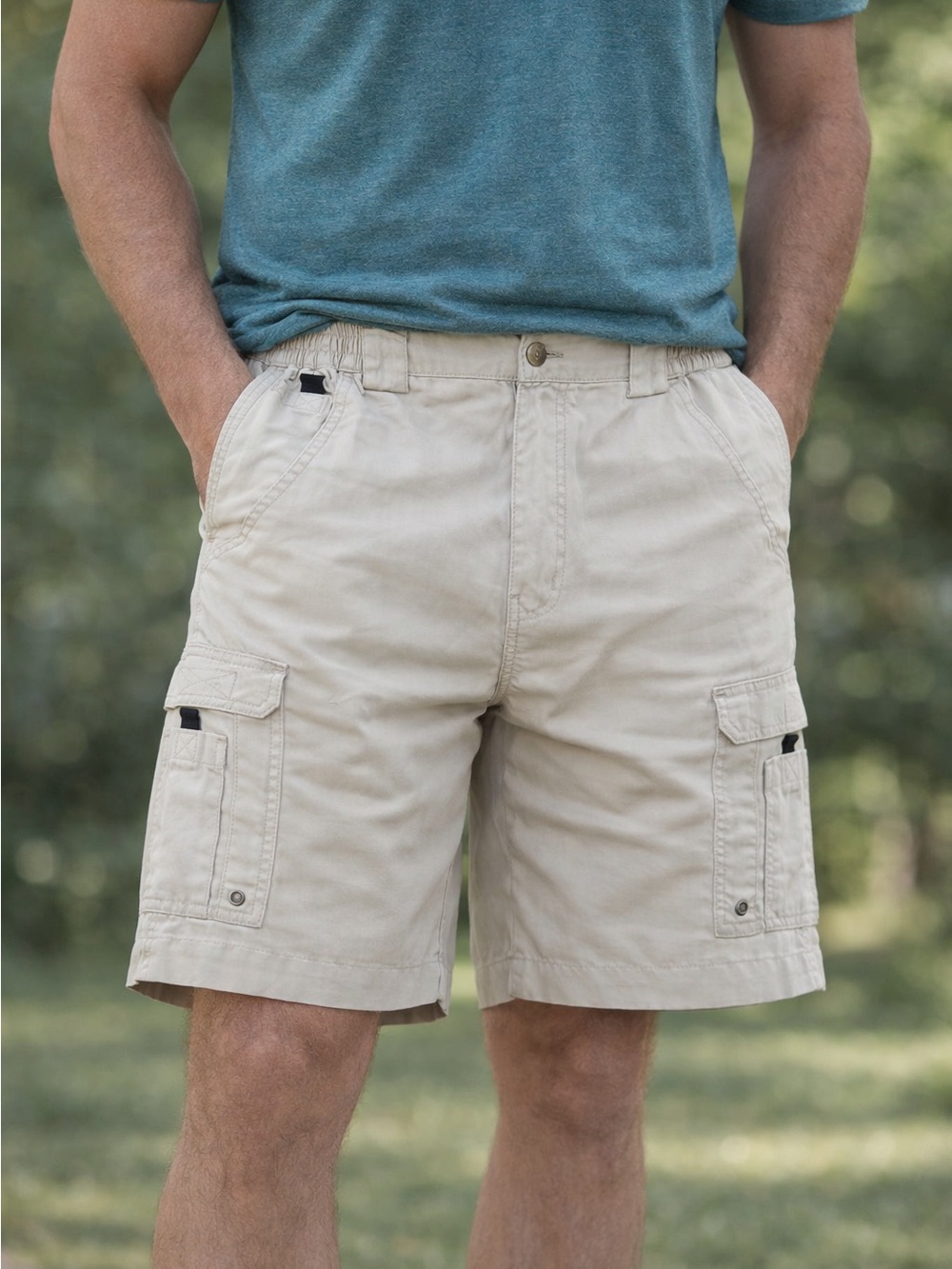 Bass Pro Shops Beige/Tan Cargo Shorts for Men